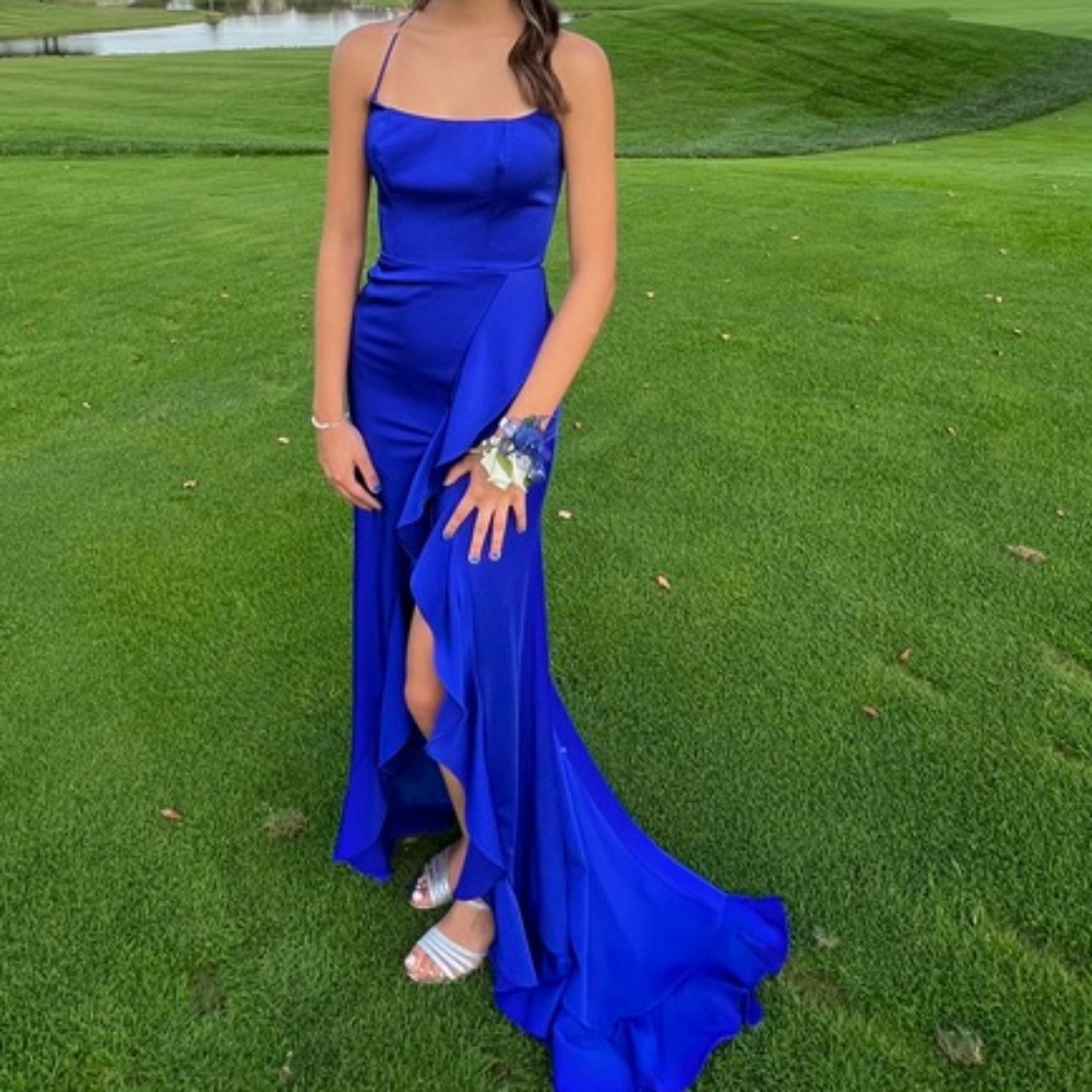 La Femme Blue Dress Size 0